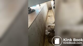 Chinese girl ditch toilet poop - video 3