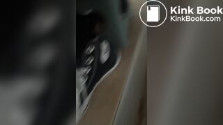 Chinese girl ditch toilet poop - video 3