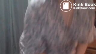 latina fat ass dildo and kitchen poop