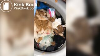 Scat swallows from Porta potty