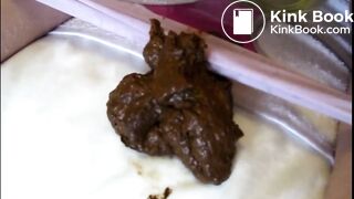 Pawg bent over shitting