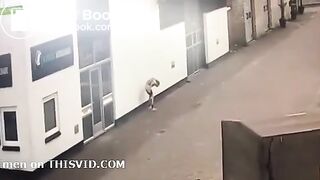 Girl poo on wall