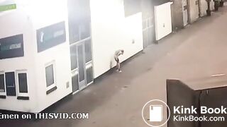 Girl poo on wall