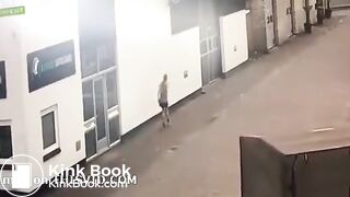 Girl poo on wall