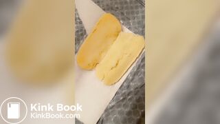 Famous pornstar shits in a hotdog bun