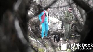 Girl Outdoor pooping voyeur - video 3