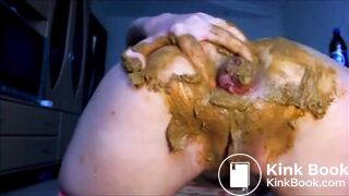 Fisting and fingering shitty asshole