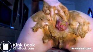 Fisting and fingering shitty asshole