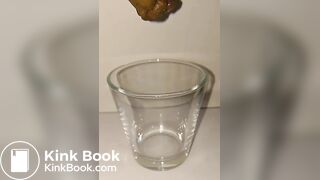Japanese Twitter Girl Glass Cup Big Long Poop