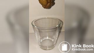 Japanese Twitter Girl Glass Cup Big Long Poop