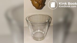 Japanese Twitter Girl Glass Cup Big Long Poop