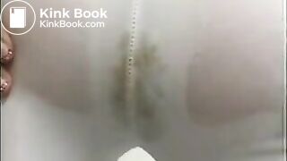 White trouser piss and poo