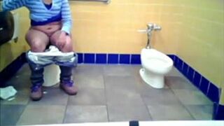Toilet voyeur pooing - video 2