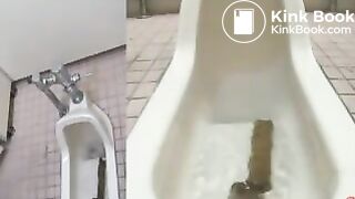 Japanese girls lay long turds