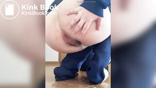 Japanese Twitter College Girl Big Long Poop - video 2