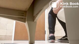 Co worker poop side view