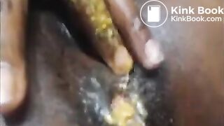 Ebony lesbians scat show