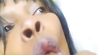 Ebony lesbians scat show