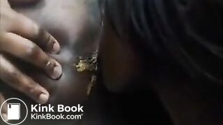 Ebony lesbians scat show