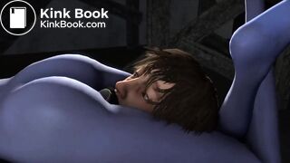 Farts and shit from the girl on the slave's face