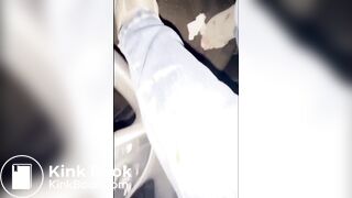 Sloppy shit in the car