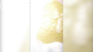 Sloppy shit in the car