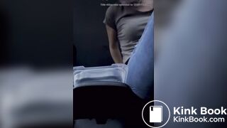 Sloppy shit in the car