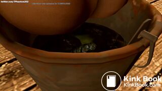 (Quickie) Classic RE4 Ashley Dumps in a Bucket