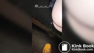 Japanese Twitter Girl Outside Big Long Poop - video 3