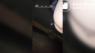 Japanese Twitter Girl Outside Big Long Poop - video 3