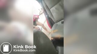 Poop herself in a car