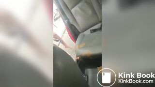 Poop herself in a car