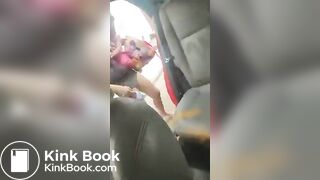 Poop herself in a car