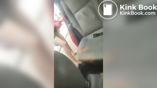 Poop herself in a car