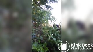 Filipinas pooping in bushes