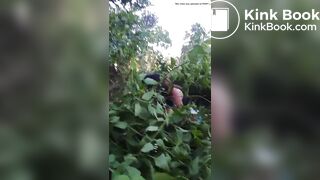 Filipinas pooping in bushes
