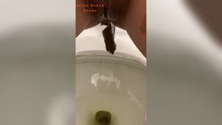 Girl poops in public toilet - video 5