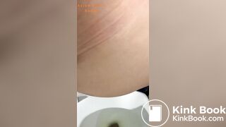 Girl poops in public toilet - video 5