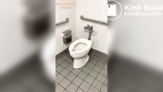 Girl poops in public toilet - video 5