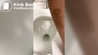 Girl poops in public toilet - video 5