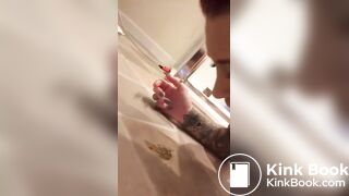 Girl Tries Shit to Eat