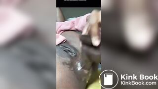 Creamy shitty anal