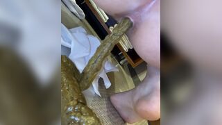 Japanese Twitter College Girl Big Long Poop - video 19