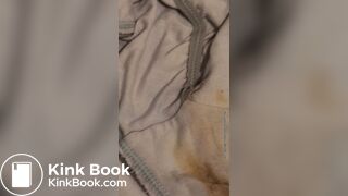 Wife's dirty panty after working all day