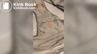 Wife's dirty panty after working all day
