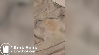 Wife's dirty panty after working all day
