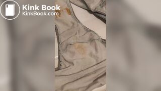 Wife's dirty panty after working all day