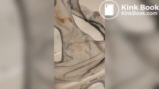 Wife's dirty panty after working all day