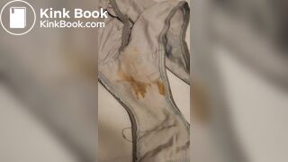 Wife's dirty panty after working all day