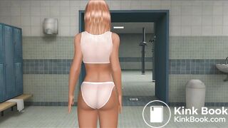 Girl farts and pantypoop